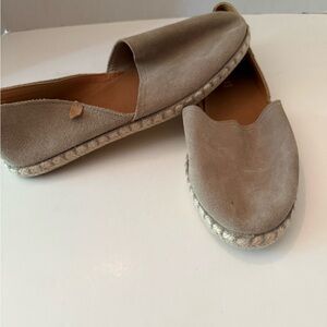 Verbenas Carmen Espradille Tan Leather Loafers  #41 US Men’s 8/Women’s 10 NEW